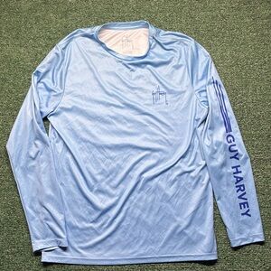 Guy Harvey Sky Blue Long Sleeve Tee
